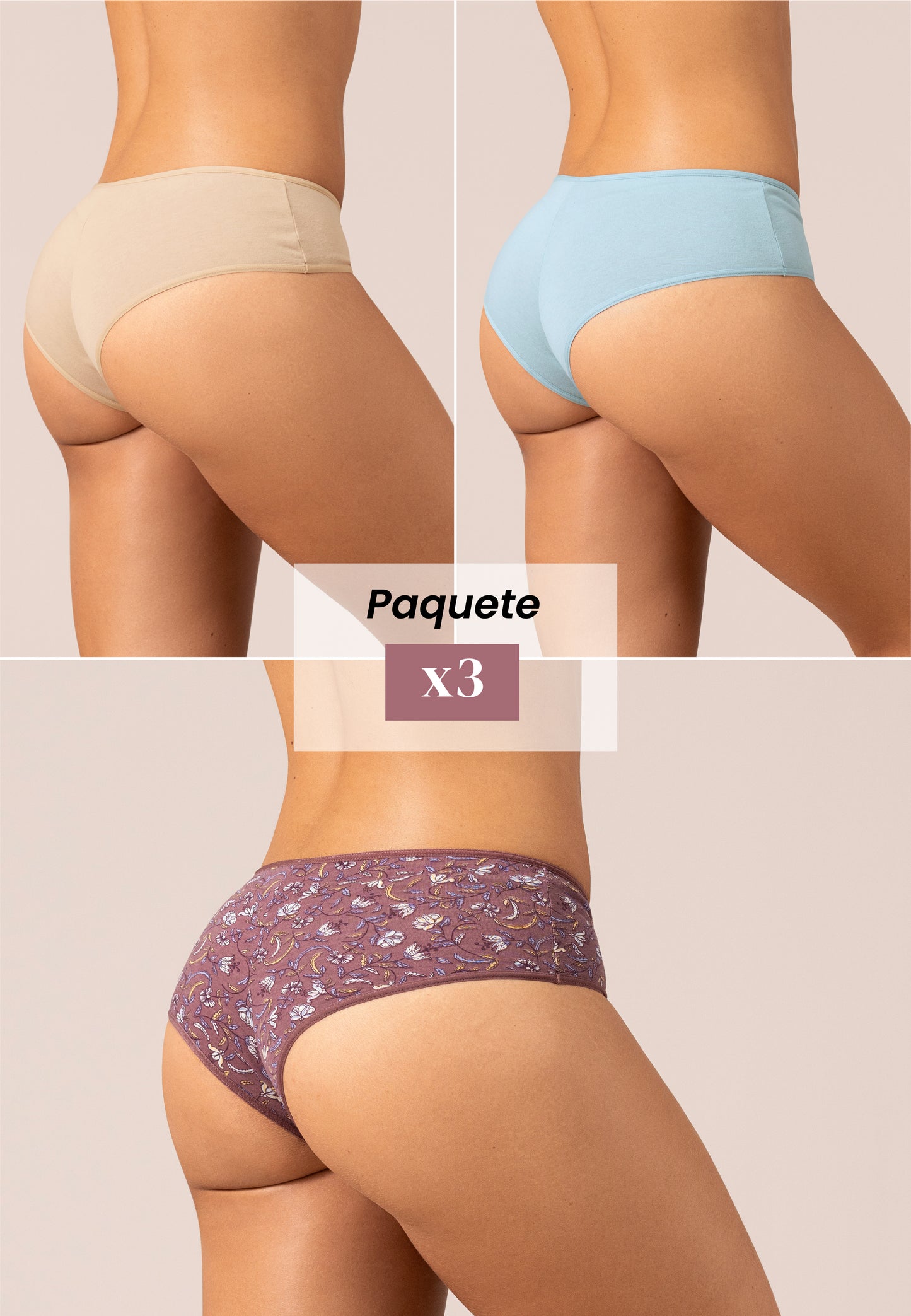 Trío de panties Alda