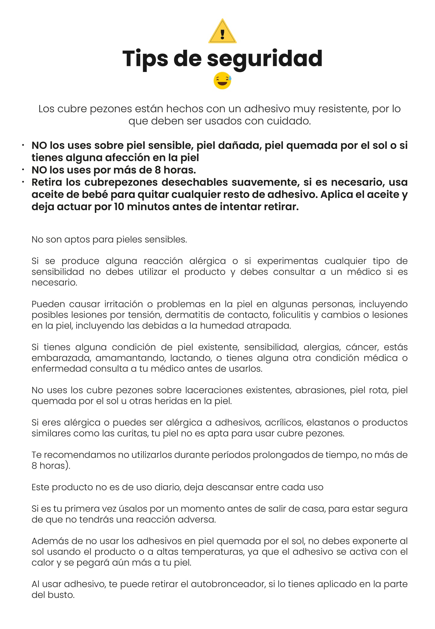 Cubre pezones de silicona