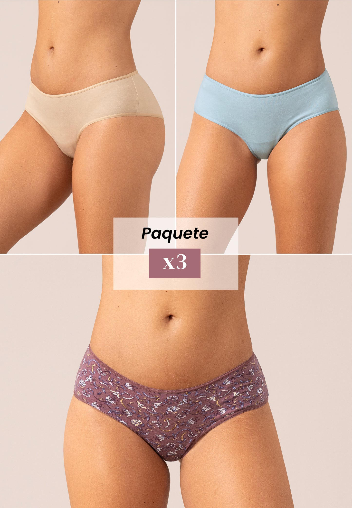 Trío de panties Alda