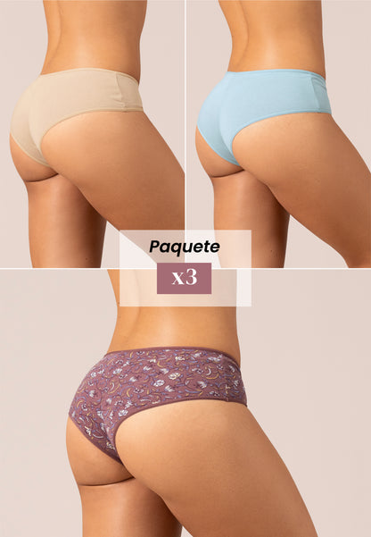 Trío de panties Alda
